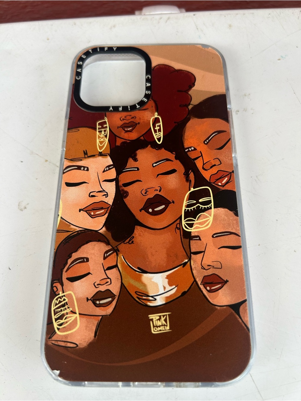 Casetify Brown & Tan Afrocentric Portrait Phone Case 14&13 plus